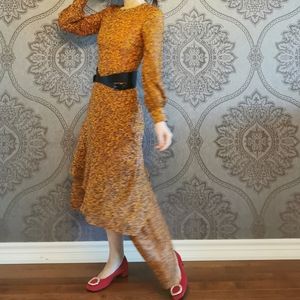 100% silk dress with floral print